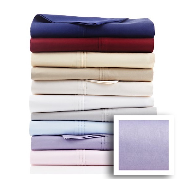 RALPH LAUREN Huntley Purple Sateen Pair of King Pillowcases - Picture 2 of 8